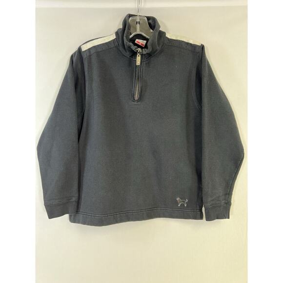 The Black Dog Sweatshirt Black 1/4 Zip Pullover Vintage Collection Womens Medium - Picture 8 of 11